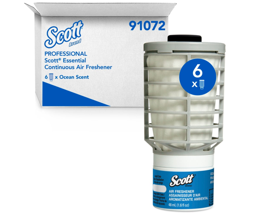 Scott® Ocean-Scented Essential Continuous Air Freshener (1.6 oz., 6/Case)